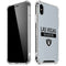 NFL Las Vegas Raiders Silver Performance Series iPhone XS Max Clear Case